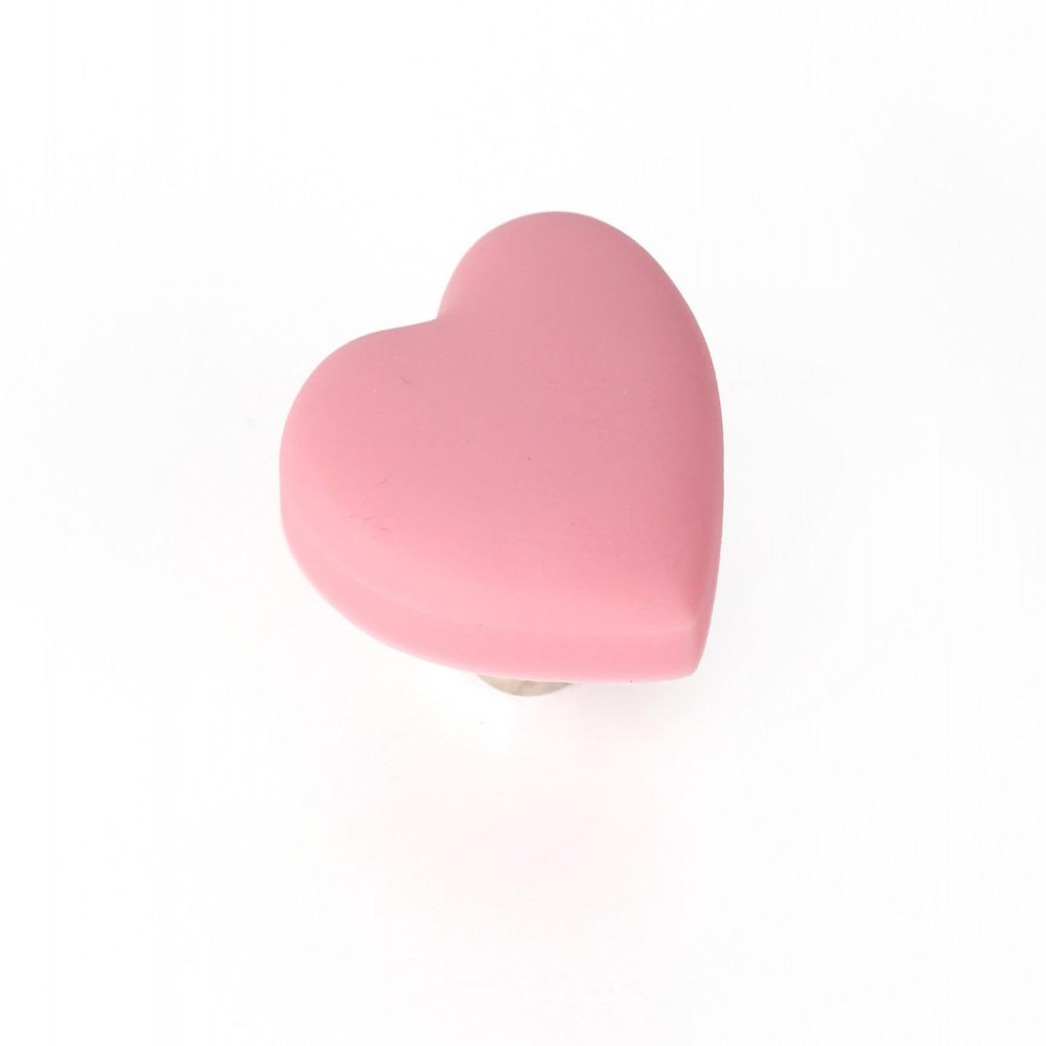 CENTRALE BRICO Bouton de meuble Coeur plastique mat H.25 x l.41 x P.41 mm