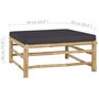 Voir la diapositive 6 : VIDAXL Salon de jardin 11 pcs avec coussins gris fonce bambou