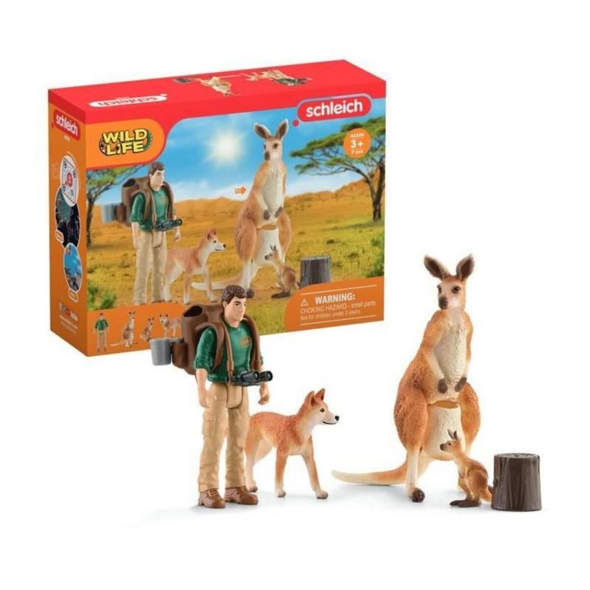 Schleich Coffret Aventures en Océanie, figurines animaux sauvages, Schleich 42550 Wild Life, Pour enfant des 3 ans