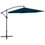 Voir la diapositive 1 : VIDAXL Parasol de jardin en porte-a-faux 3 m bleu