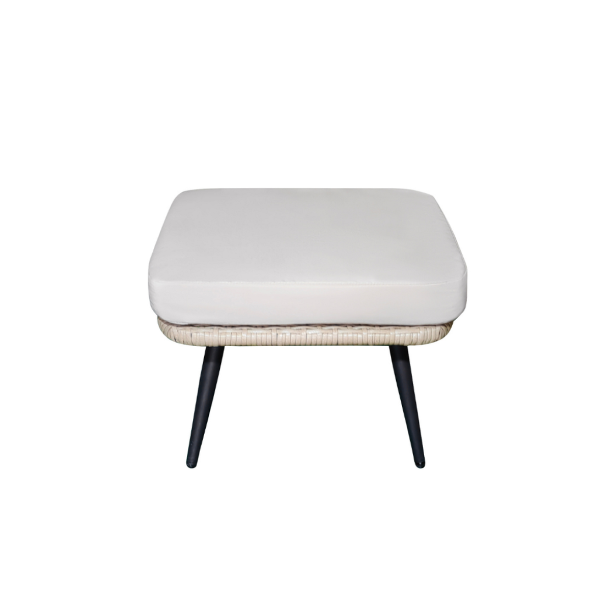 CONCEPT USINE Repose-pieds extérieur avec coussin beige BELLAVISTA