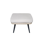 CONCEPT USINE Repose-pieds extérieur avec coussin beige BELLAVISTA