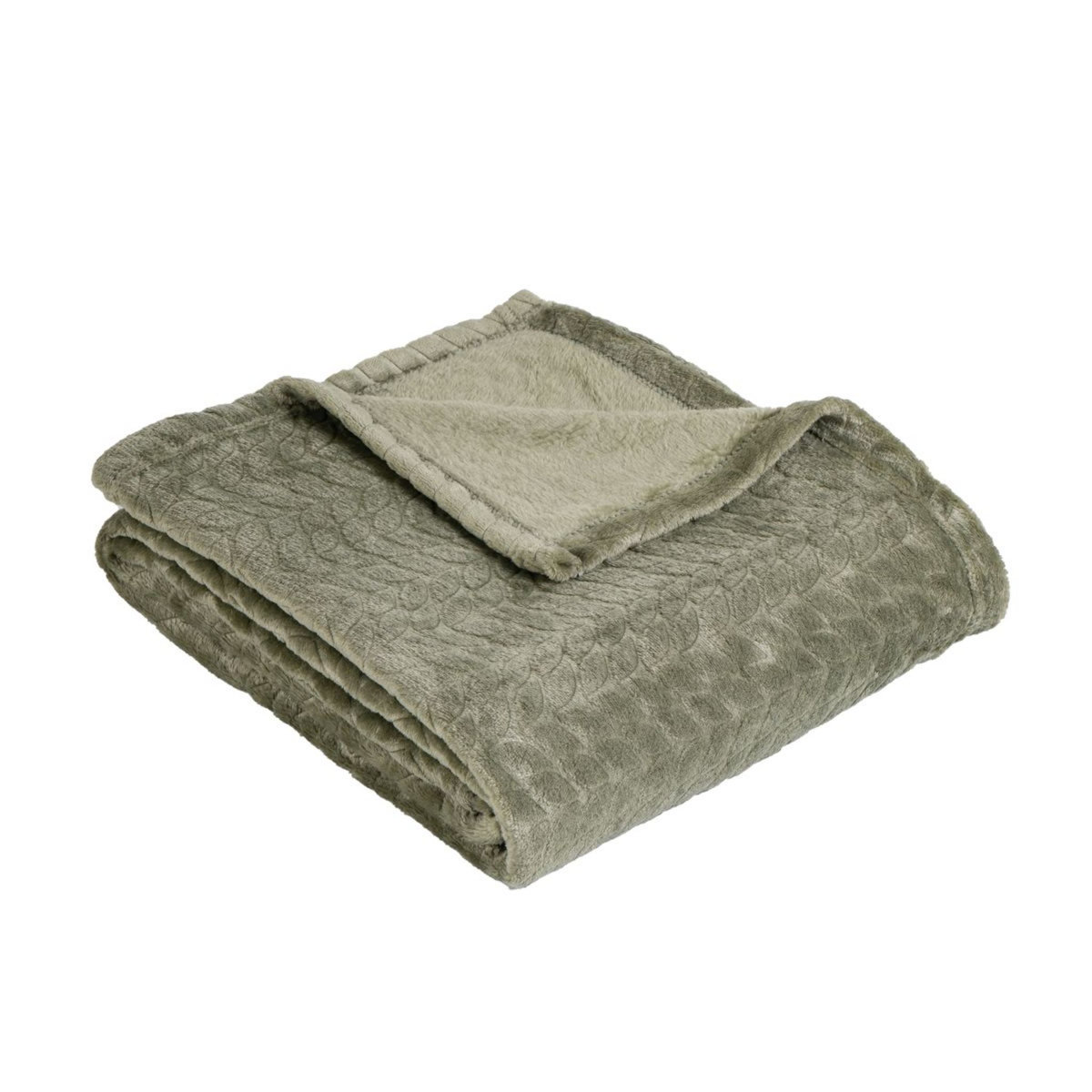 ACTUEL Plaid uni en flanelle 230gsm