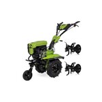 VITO Motoculteur à essence 7CV 4T 5200W 212 cm3 Motobineuse avec Fraises et Butteur VITO