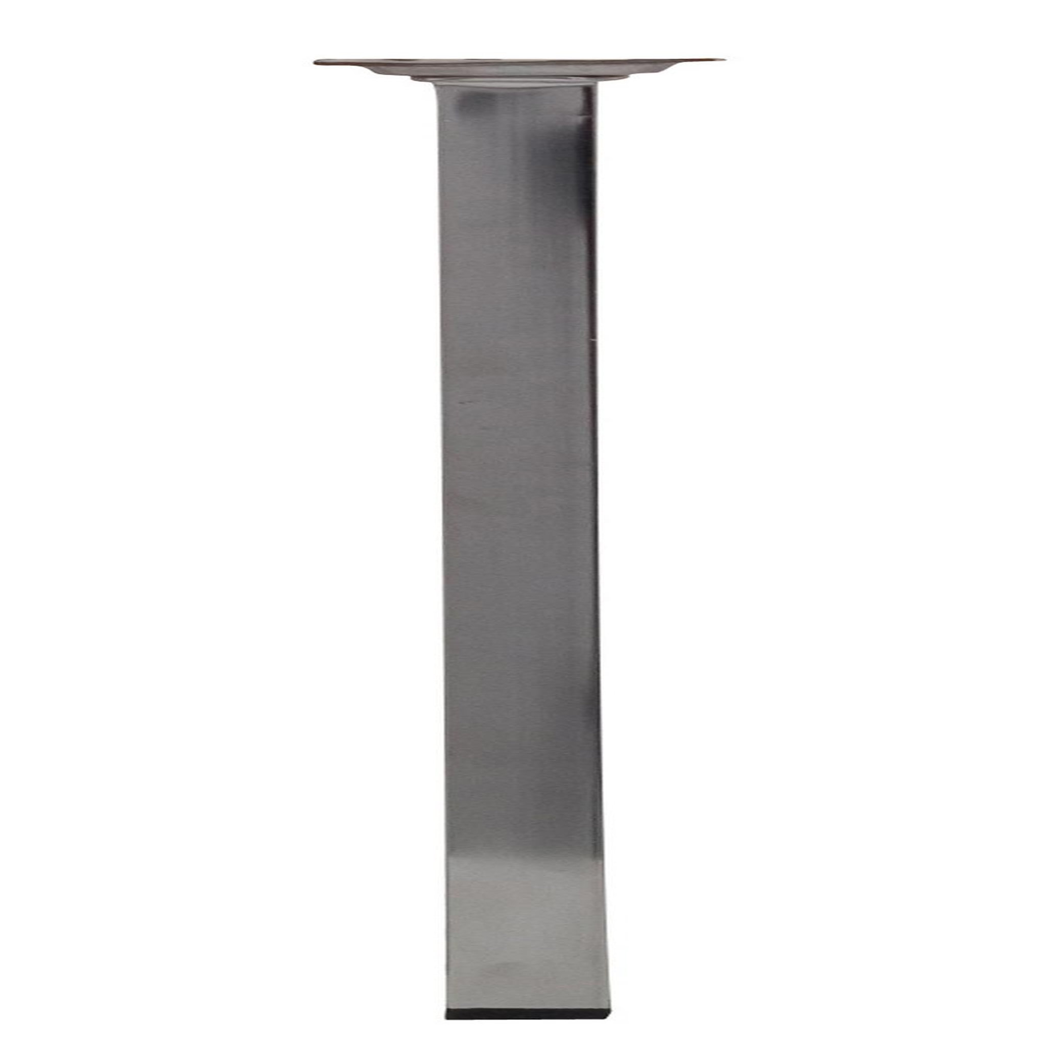 CENTRALE BRICO Pied table basse carré HETTICH fixe acier chromé gris