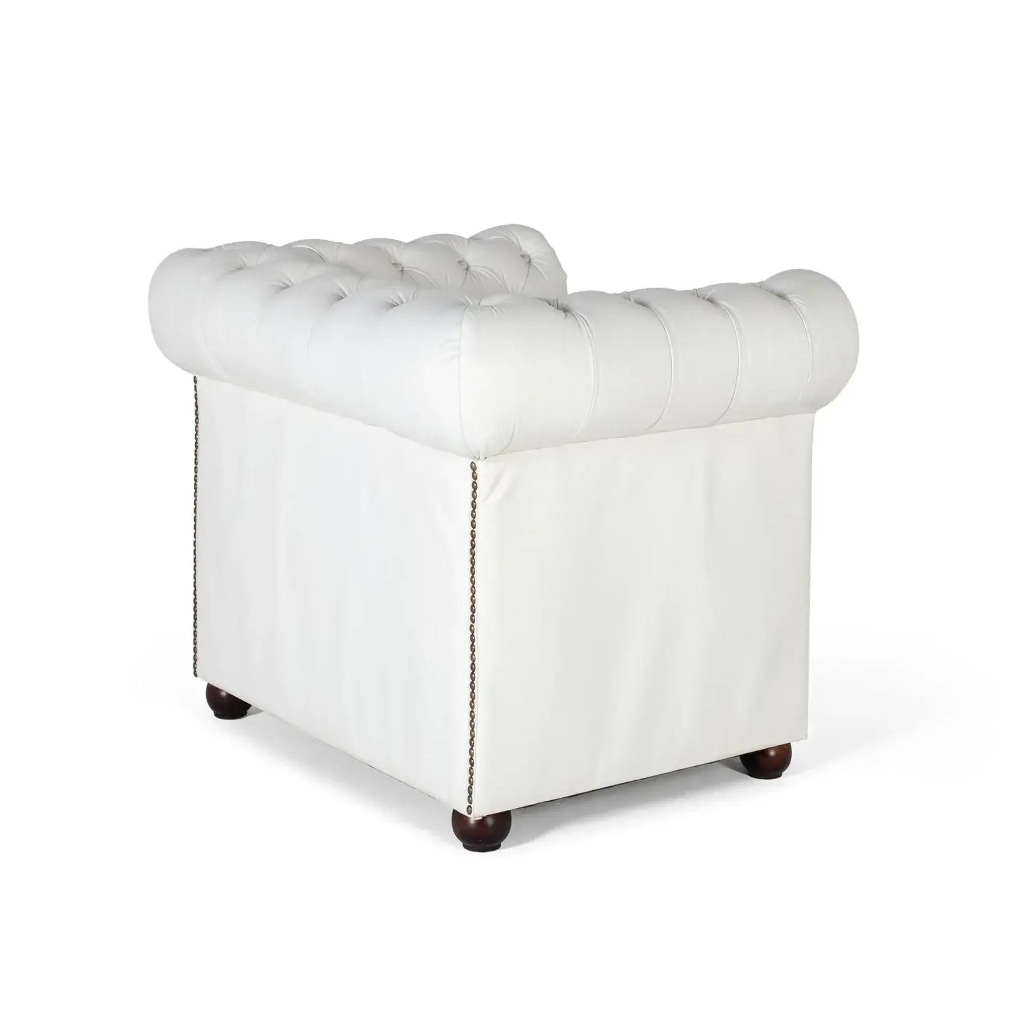 Voir la diapositive 3 : GINER Y COLOMER SL Fauteuil en cuir 96 cm style chester