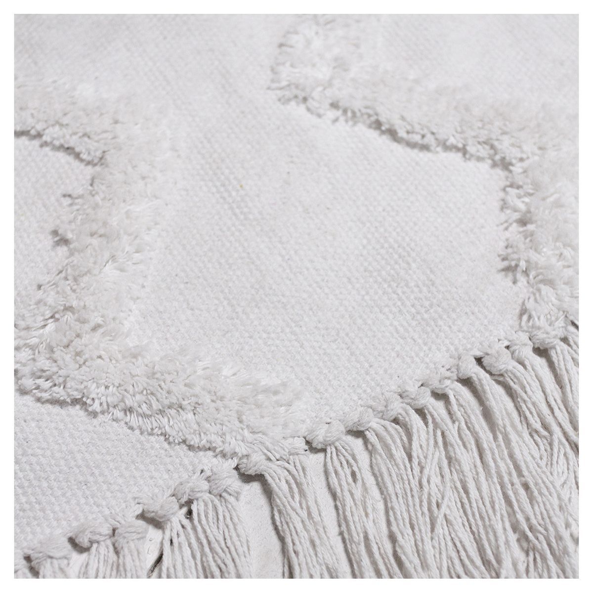 TODAY Tapis déco tufté  en coton esprit bohème 