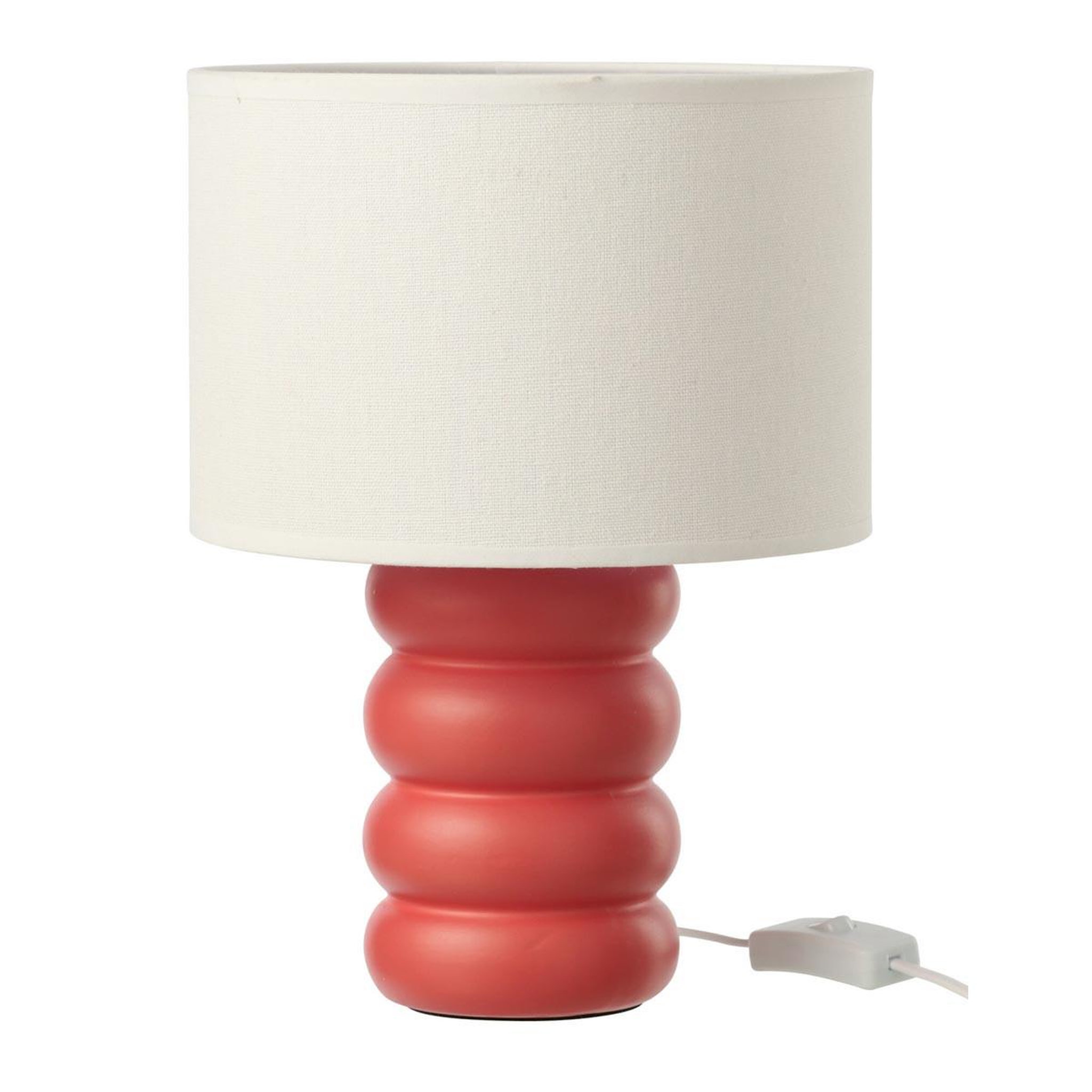 J-LINE Lampe à poser en céramique  eva  31cm rouge