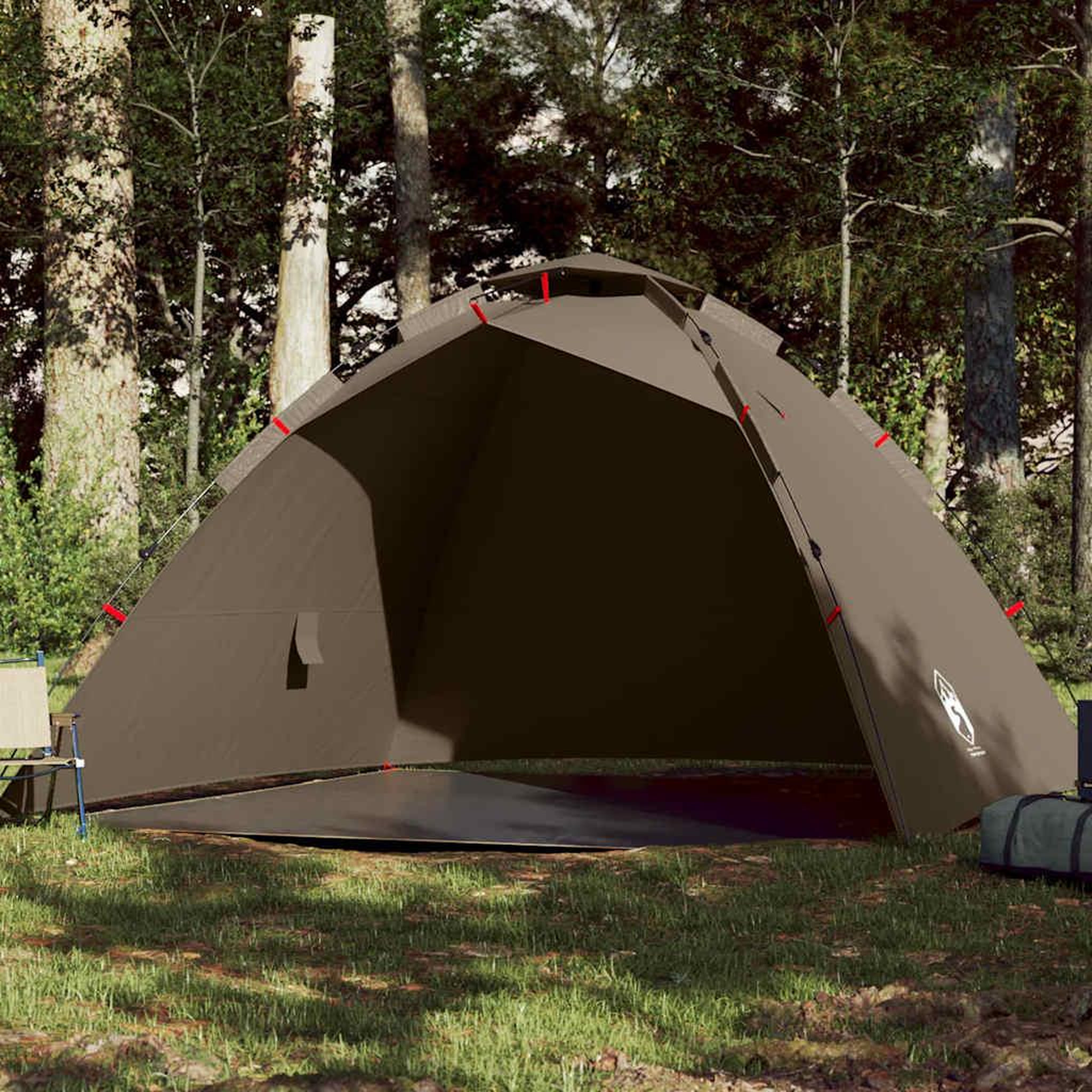 VIDAXL Tente de peche 4 personnes vert olive liberation rapide