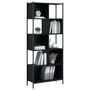 Voir la diapositive 4 : VIDAXL Bibliotheque noir 72x28x172 cm bois d'ingenierie