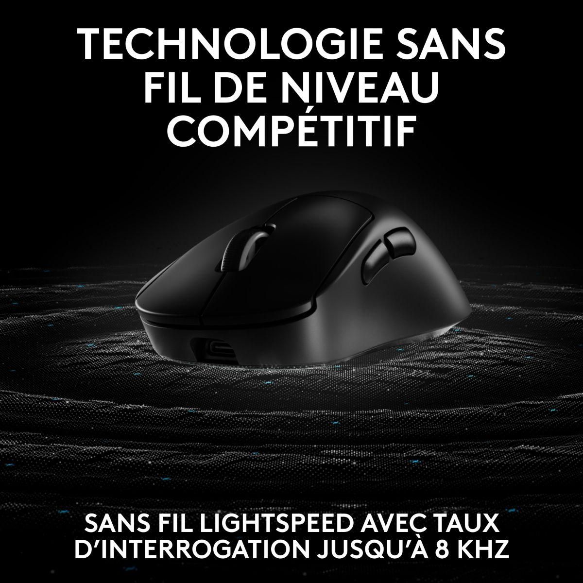 Logitech Souris Gamer Sans Fil PRO X SUPERLIGHT 2 DEX LIGHTSPEED Noir