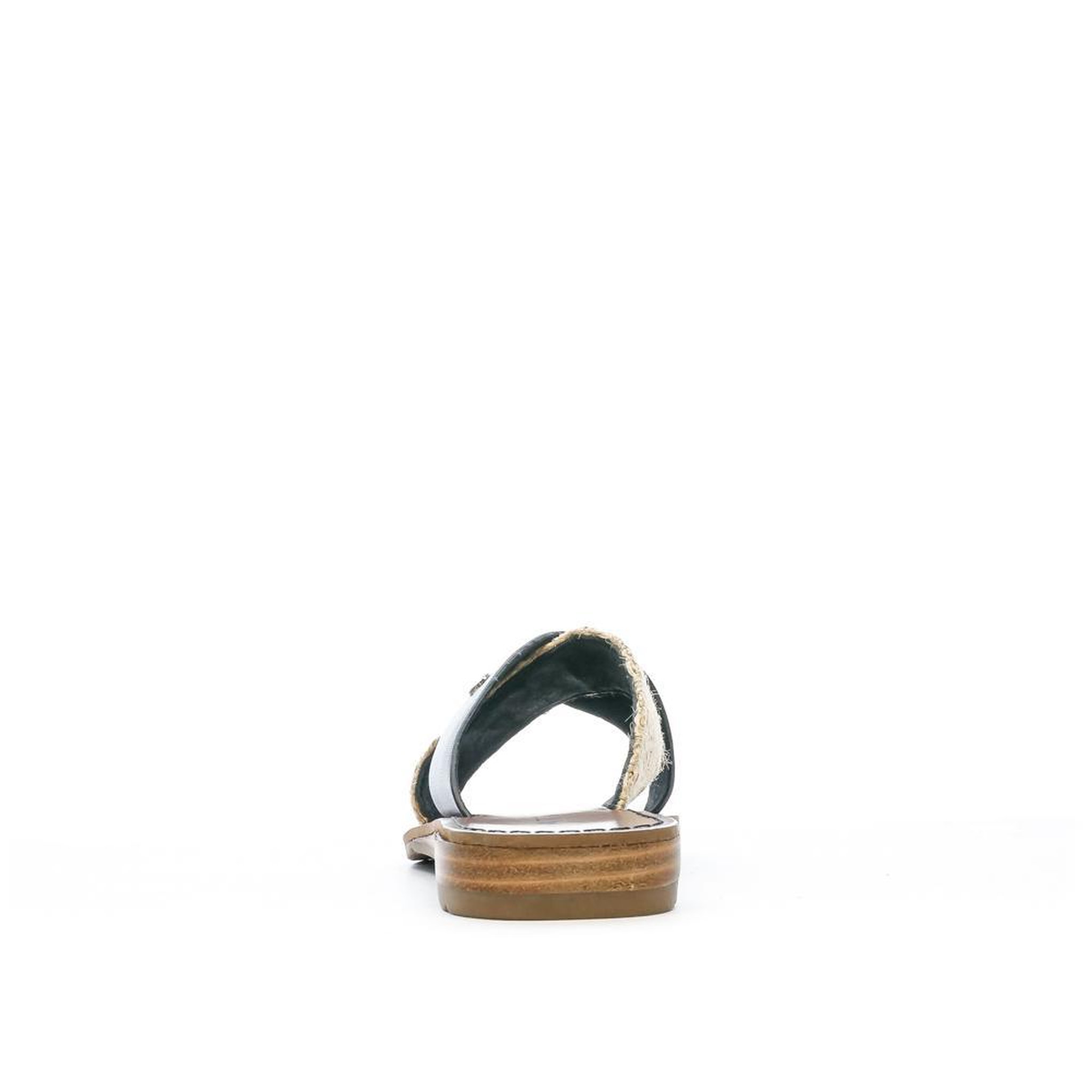 Voir la diapositive 3 : CHATTAWAK Claquettes Croisées Noires Femme Chattawak Brana