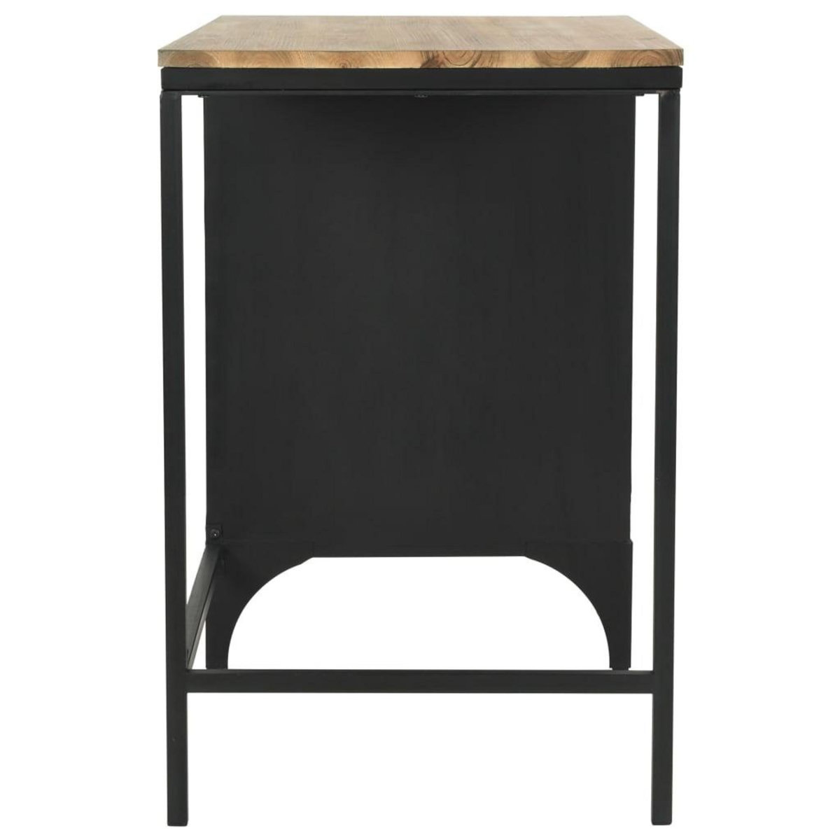 VIDAXL Bureau a piedestal unique Bois de sapin et acier 100x50x76 cm