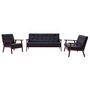 Voir la diapositive 2 : VIDAXL Ensemble de canapes 3 pcs noir similicuir