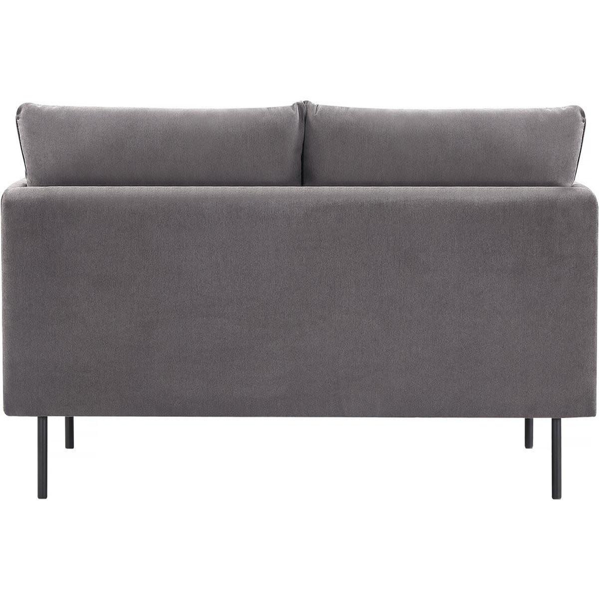 Voir la diapositive 4 : Habitat et Jardin Canapé fixe tissu  rudy  - 180.5 x 78 x 52 cm - 3 places - gris foncé