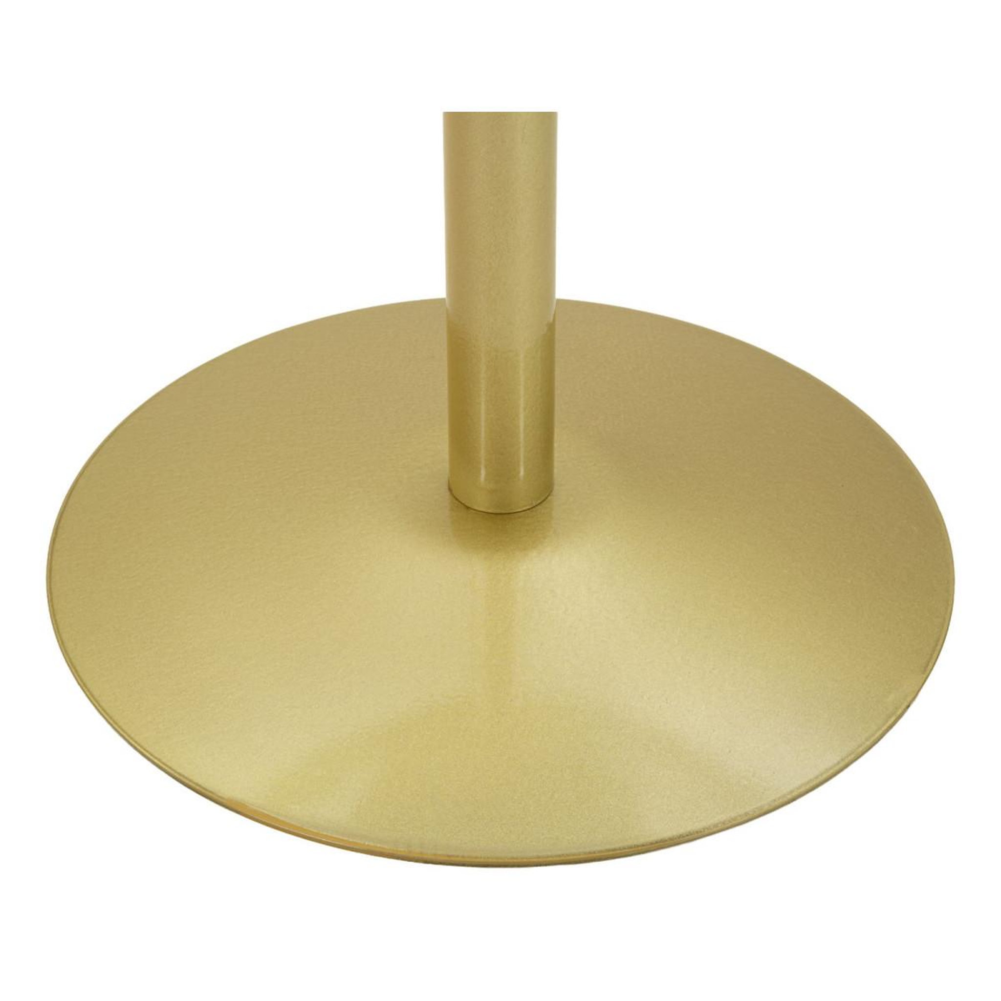 Voir la diapositive 4 : Paris Prix Table de bar effet marbre  simply  103cm or & blanc