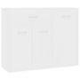 Voir la diapositive 2 : VIDAXL Buffet Blanc 88x30x70 cm Bois d'ingenierie