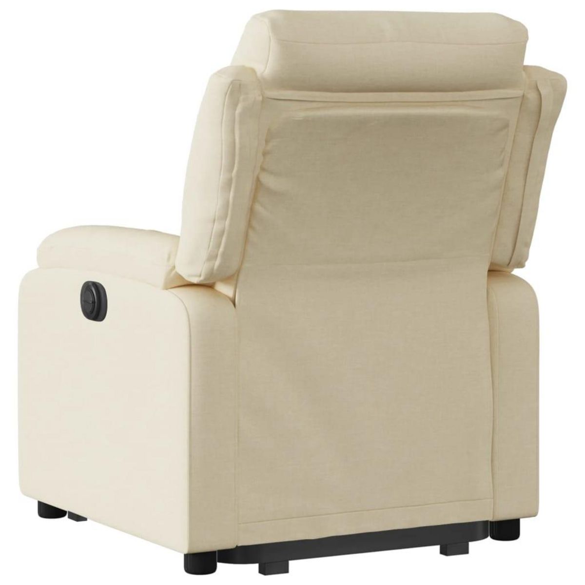 VIDAXL Fauteuil inclinable electrique creme tissu