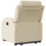Voir la diapositive 5 : VIDAXL Fauteuil inclinable electrique creme tissu