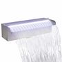 Voir la diapositive 2 : VIDAXL Fontaine rectangulaire de piscine avec LED Inox 30 cm