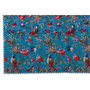 Voir la diapositive 4 : Paris Prix Plaid en Coton  Oiseaux Fleurs  130x180cm Bleu