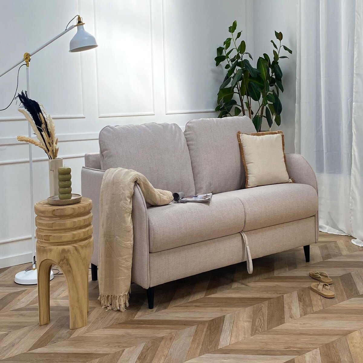 BEST MOBILIER Cosmos - canapé 3 places convertible express couchage quotidien 140 cm matelas 11 cm en tissu