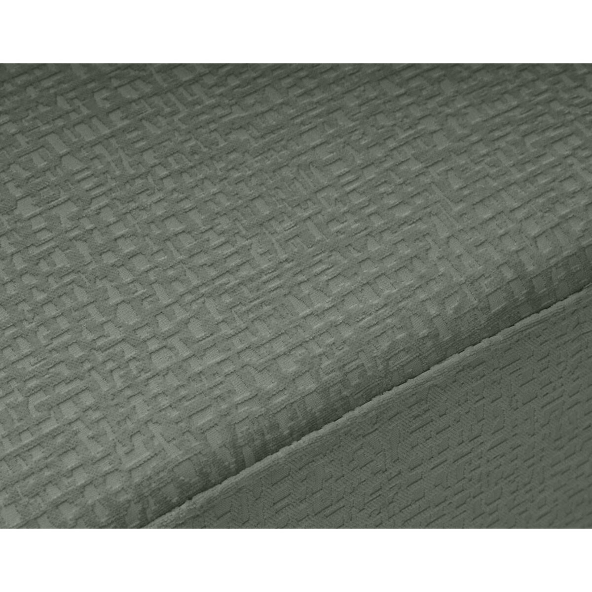 BEST MOBILIER Topaze - pouf - en tissu velours relief