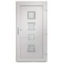 Voir la diapositive 5 : VIDAXL Porte d'entree Blanc 98x208 cm PVC