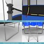 Voir la diapositive 2 : PLAY4FUN Trampoline de Jardin Classique 14FT ø427cm Pack trampo avec Matelas Réversible Bleu/Noir, Echelle, Filet de sécurité