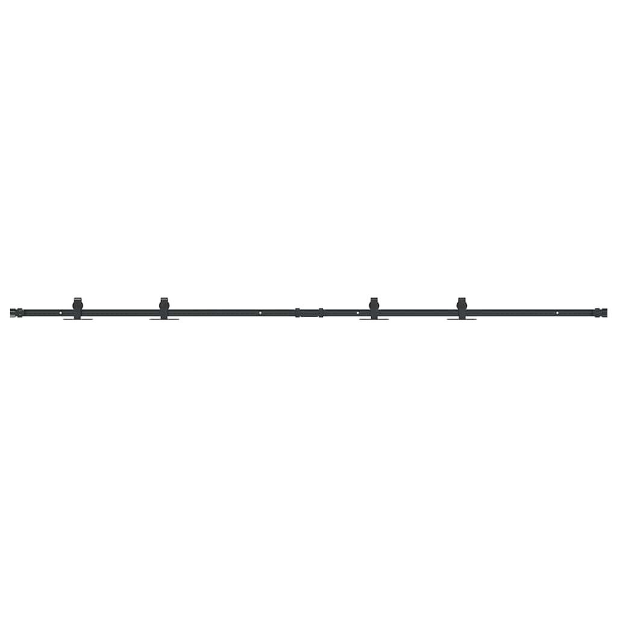 Voir la diapositive 2 : VIDAXL Kit de porte d'armoire coulissante 213 cm acier au carbone