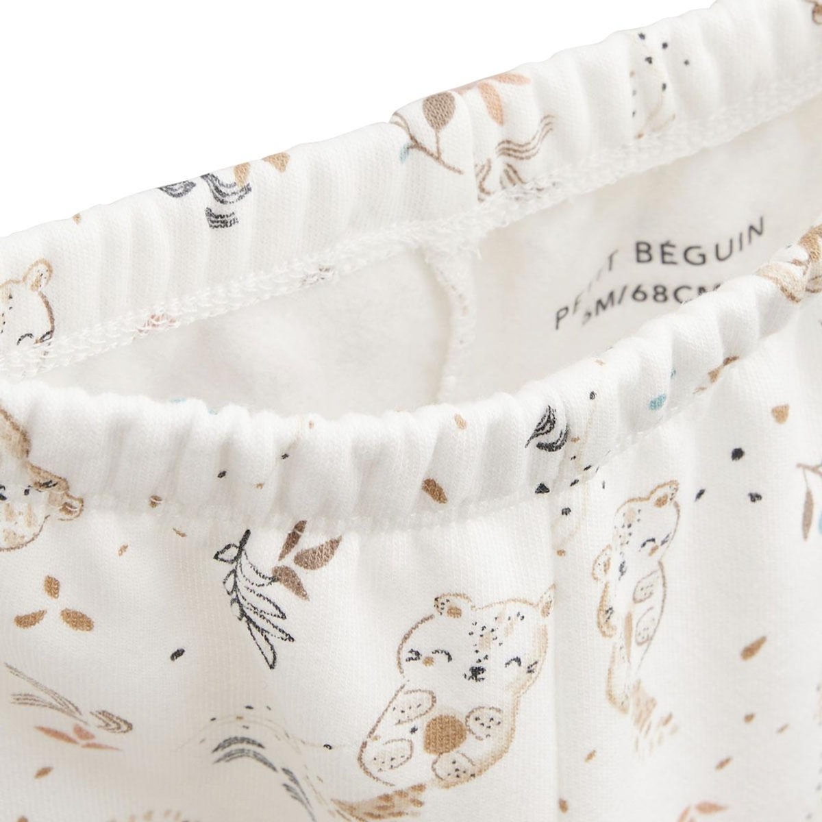 Petit Béguin Ensemble bébé sweat et pantalon en molleton Mini Loutre