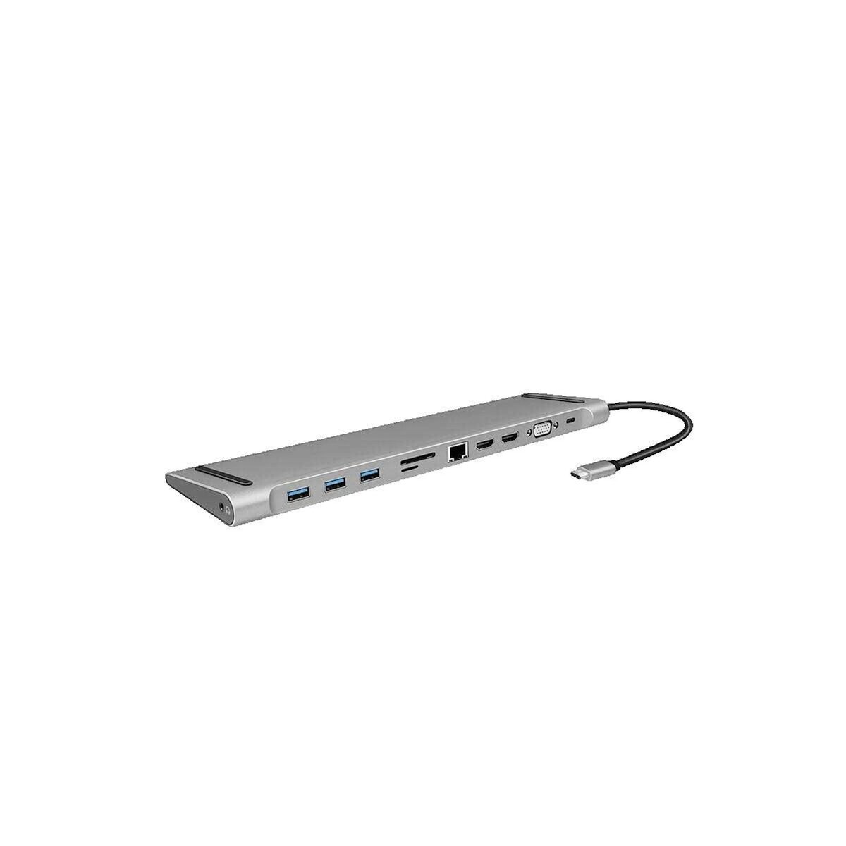 LOGILINK Station d'accueil LogiLink UA0373 USB-C 3.2 Gen 1 argenté