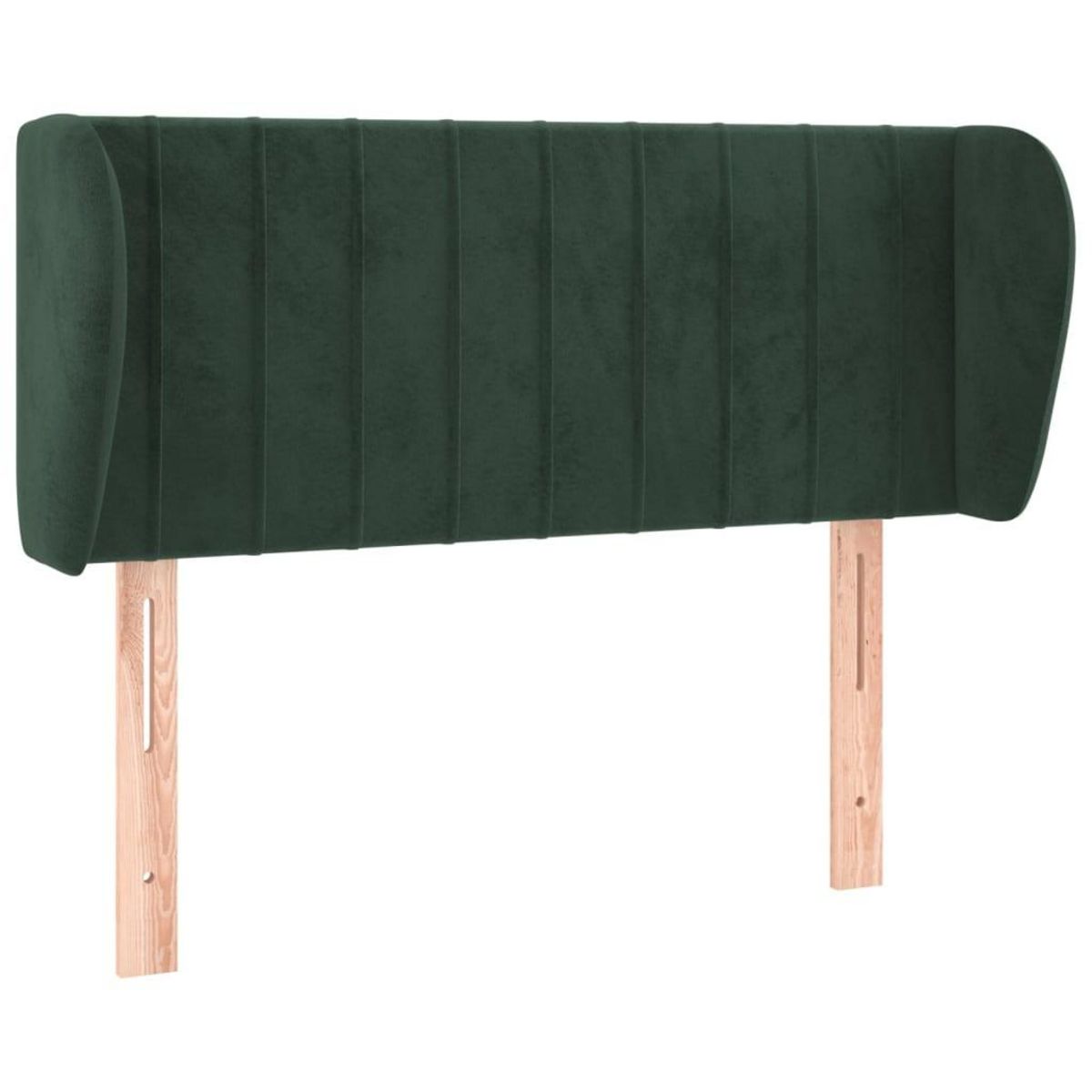 VIDAXL Tete de lit avec oreilles Vert fonce 93x23x78/88 cm Velours