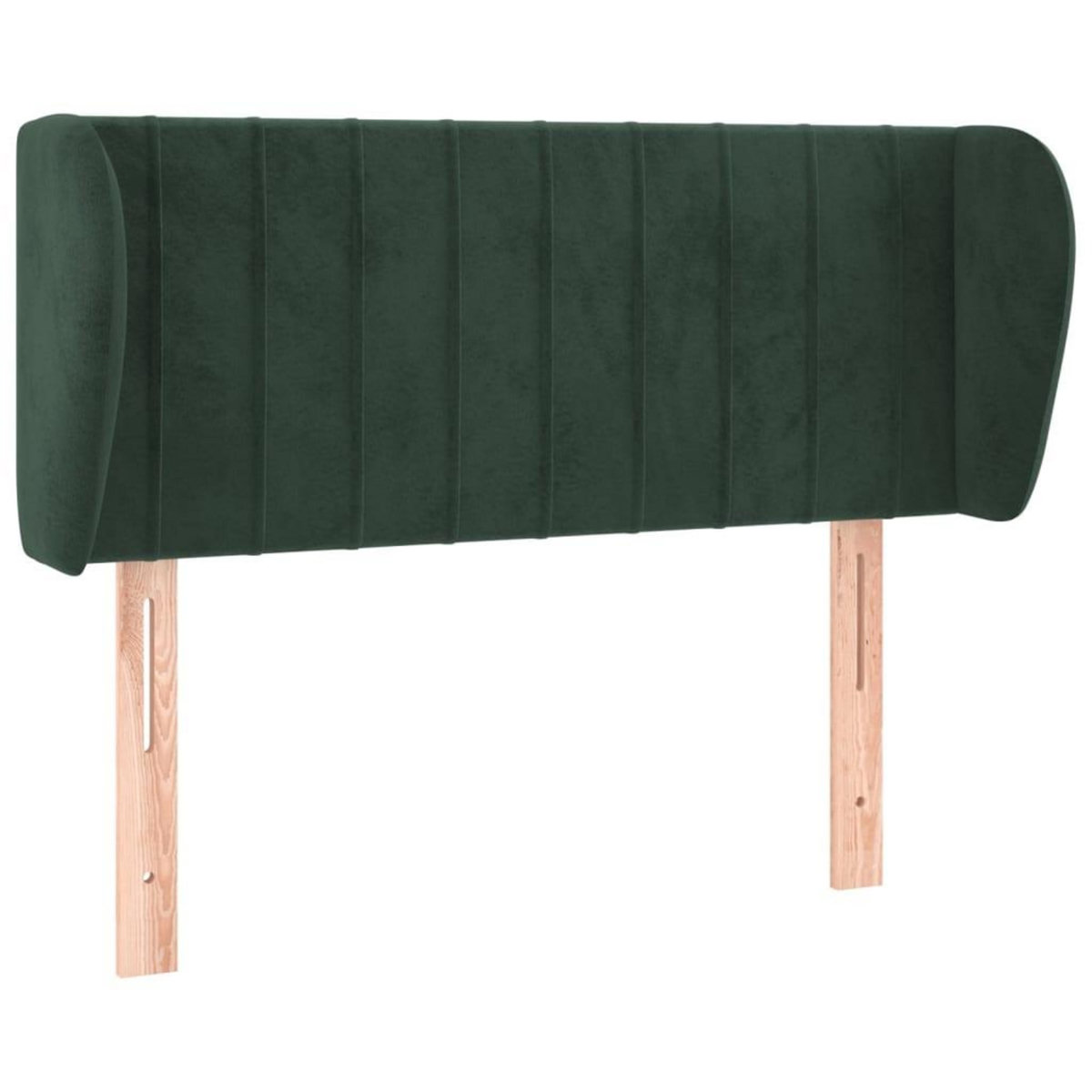 VIDAXL Tete de lit avec oreilles Vert fonce 93x23x78/88 cm Velours