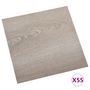 Voir la diapositive 2 : VIDAXL Dalles de plancher autoadhesives 55 pcs PVC 5,11 m^2 taupe