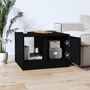 Voir la diapositive 3 : VIDAXL Table basse noir 50x50x36 cm bois d'ingenierie