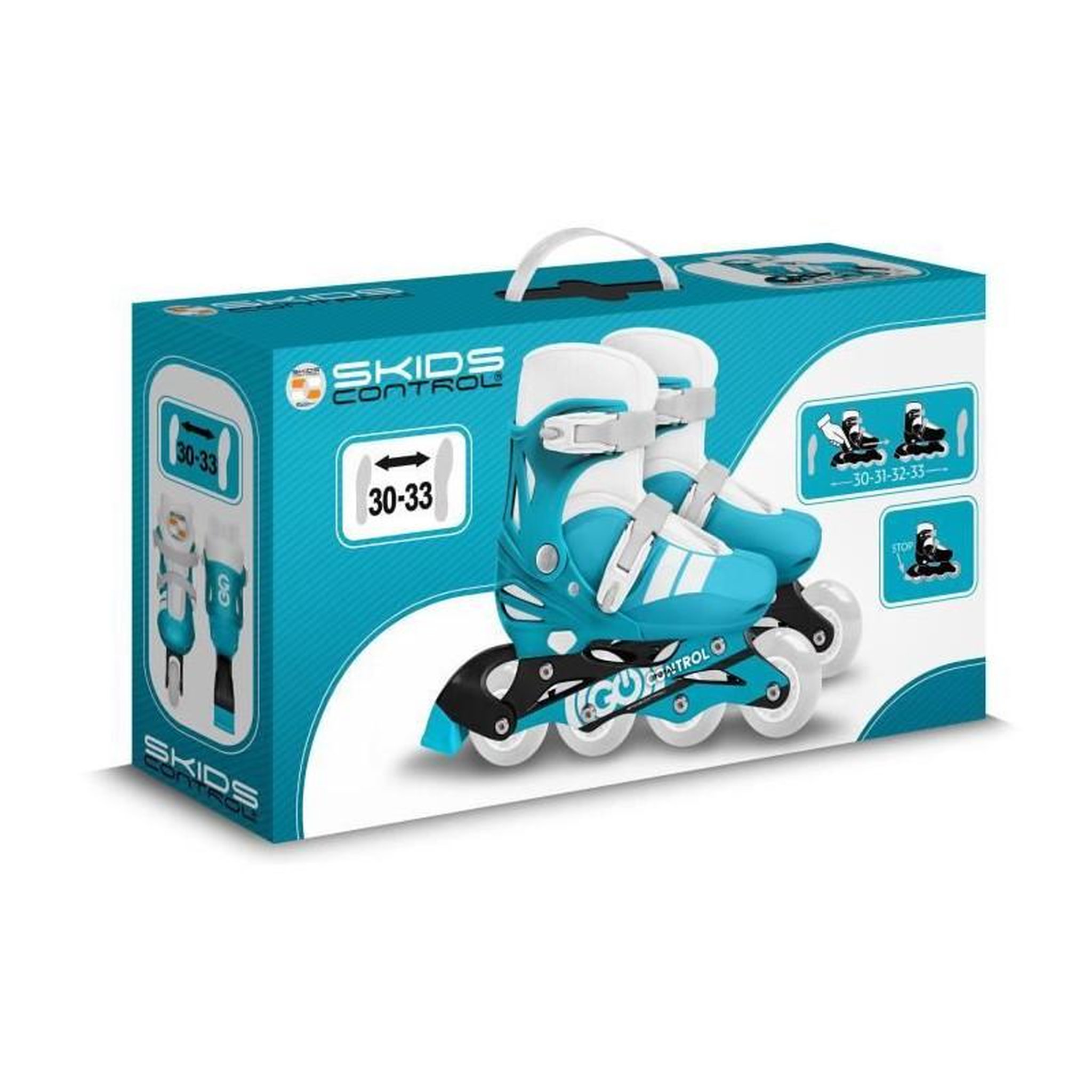 Voir la diapositive 3 : STAMP Patins en ligne ajustable - STAMP - SKIDS CONTROL - Taille 30-33 - Mixte