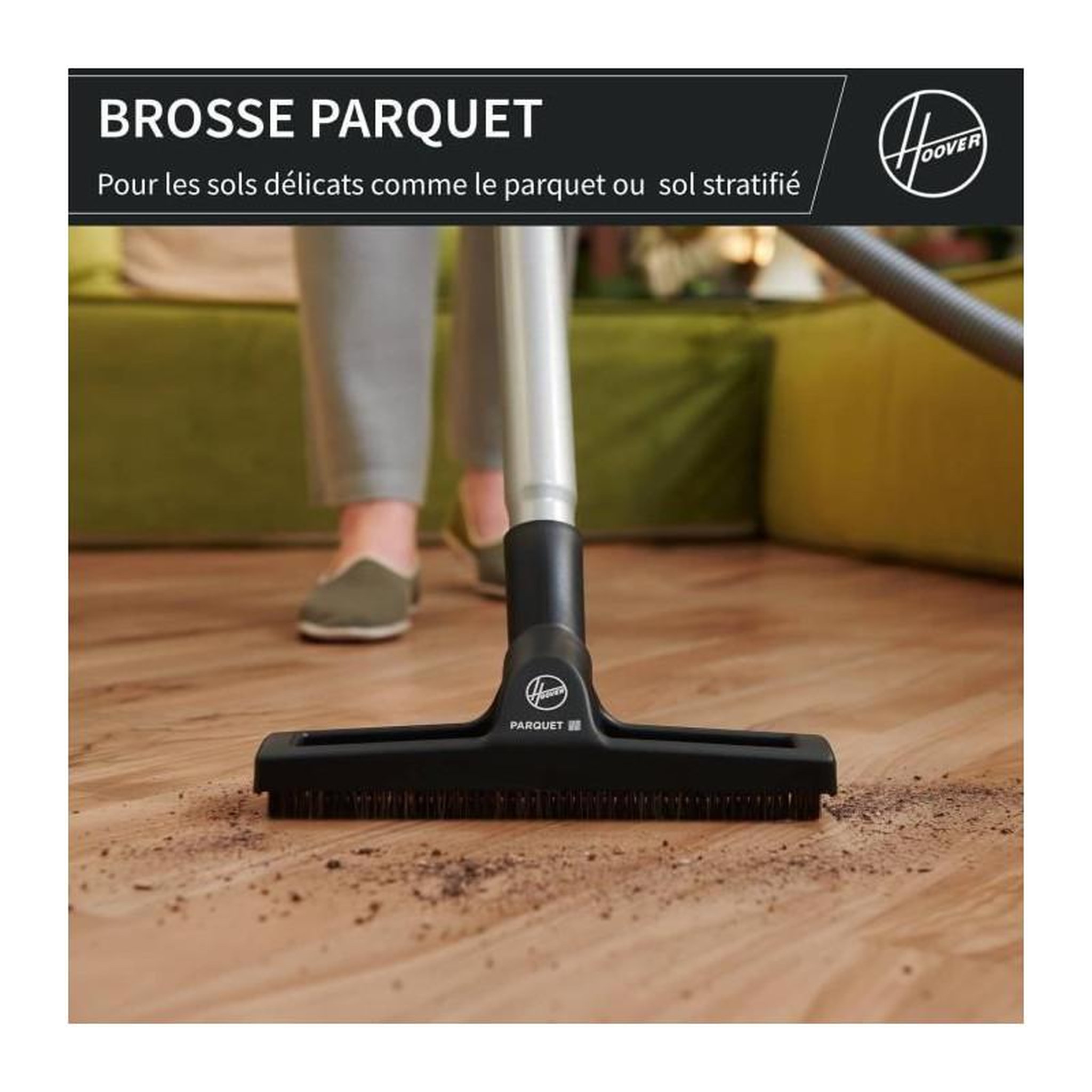 Voir la diapositive 6 : HOOVER Aspirateur traineau sans sac - HOOVER - HP110HM - 700 W - 78 dBA - 2 L - Bleu