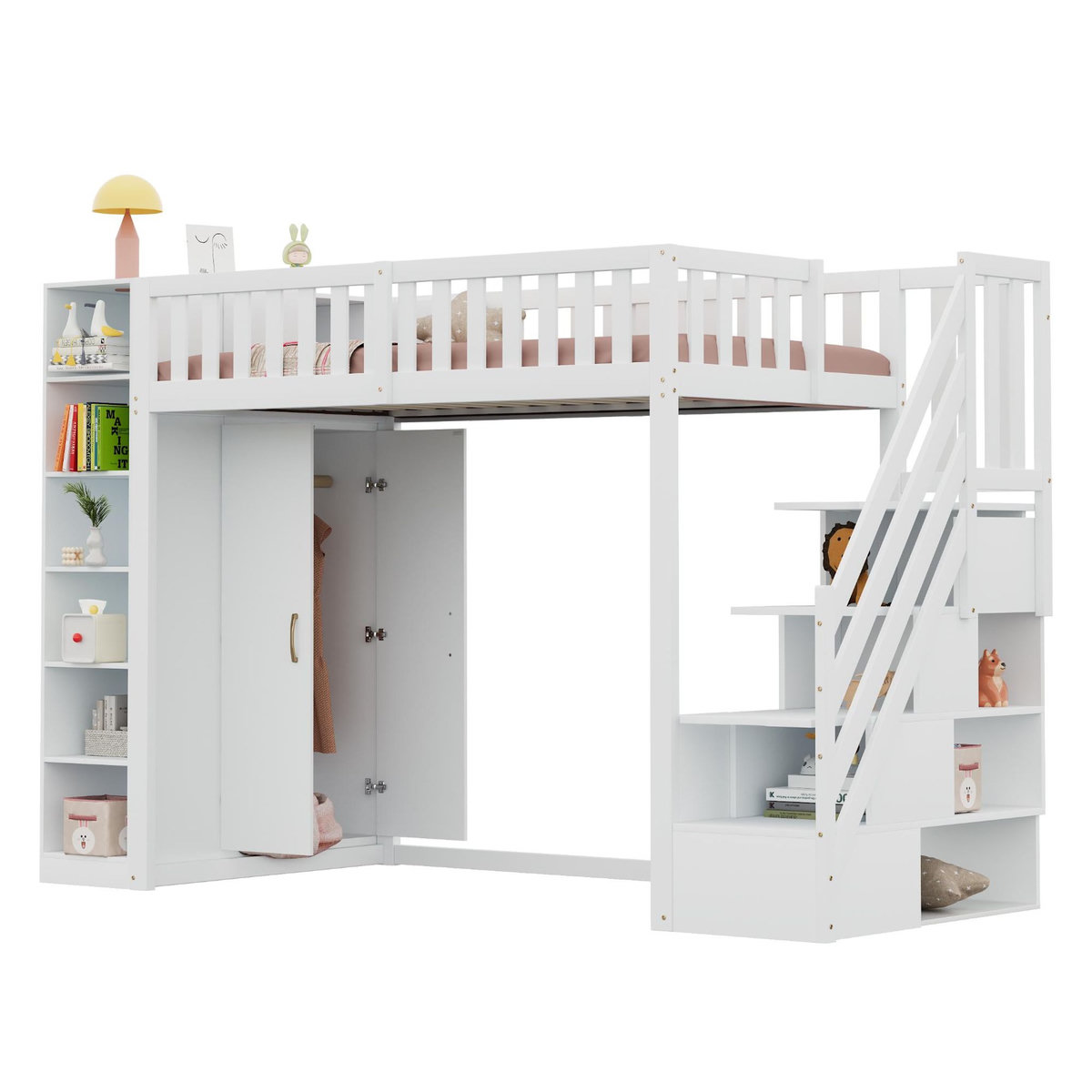 MERAX Lit mezzanine enfant