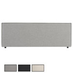 IDIMEX Tête de lit KLAO 160 sur pieds, en tissu. Coloris disponibles : Noir, Beige, Gris