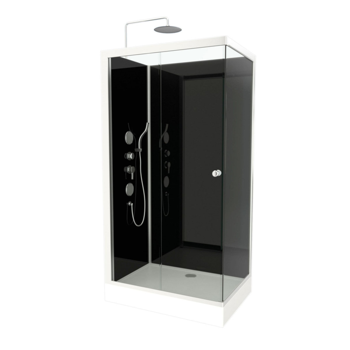Aurlane Cabine de douche rectangle 110x80x230cm - SHADOW CORNER