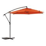HESPERIDE Parasol déporté rond MANOA. Coloris disponibles : Rouge