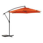 HESPERIDE Parasol déporté rond MANOA. Coloris disponibles : Rouge