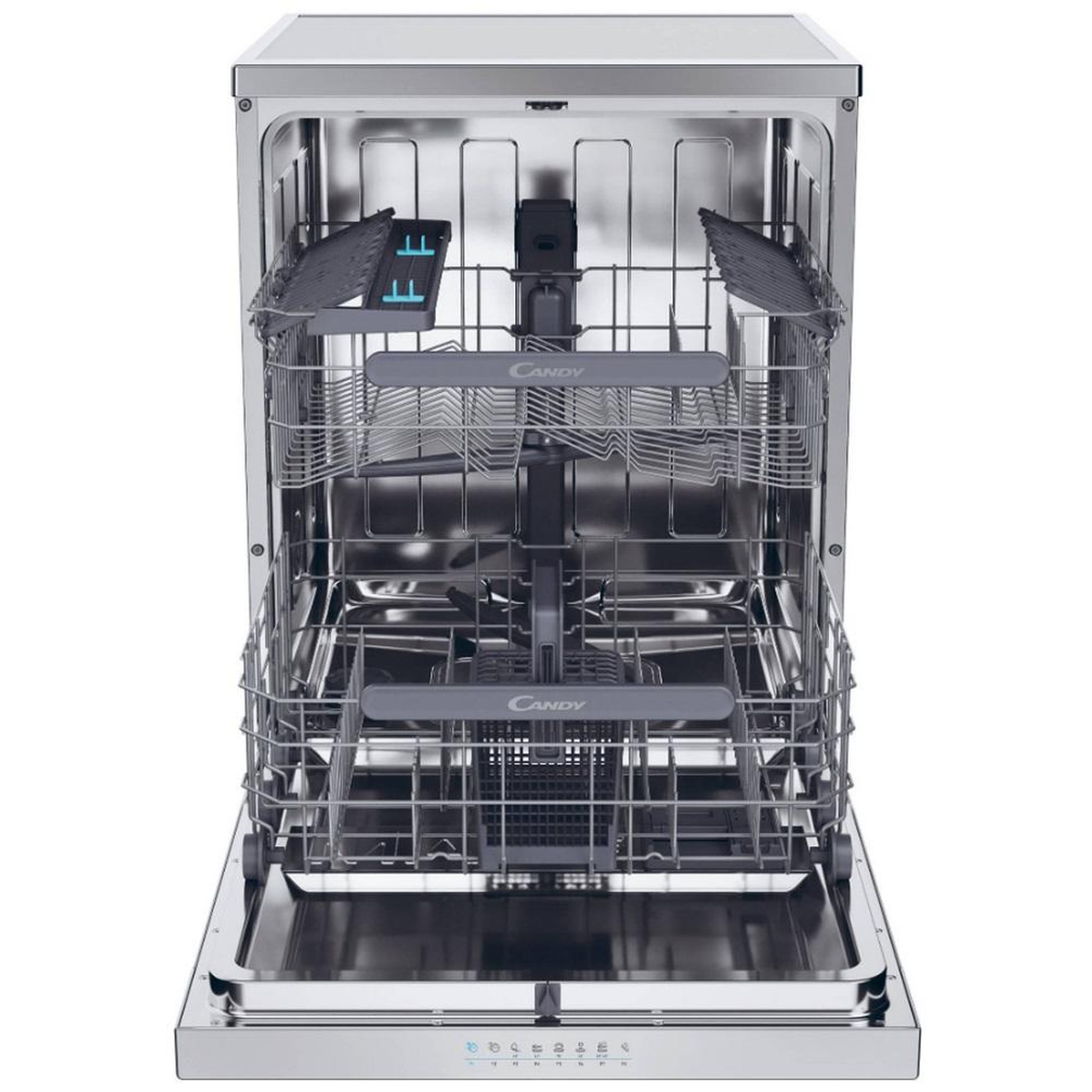 Voir la diapositive 6 : Candy Lave-vaisselle 60cm 14 couverts 44db inox - cf4e4f0x