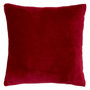 Voir la diapositive 1 : ATMOSPHERA Coussin en Flanelle Uni  Ollis  38x38cm Rouge