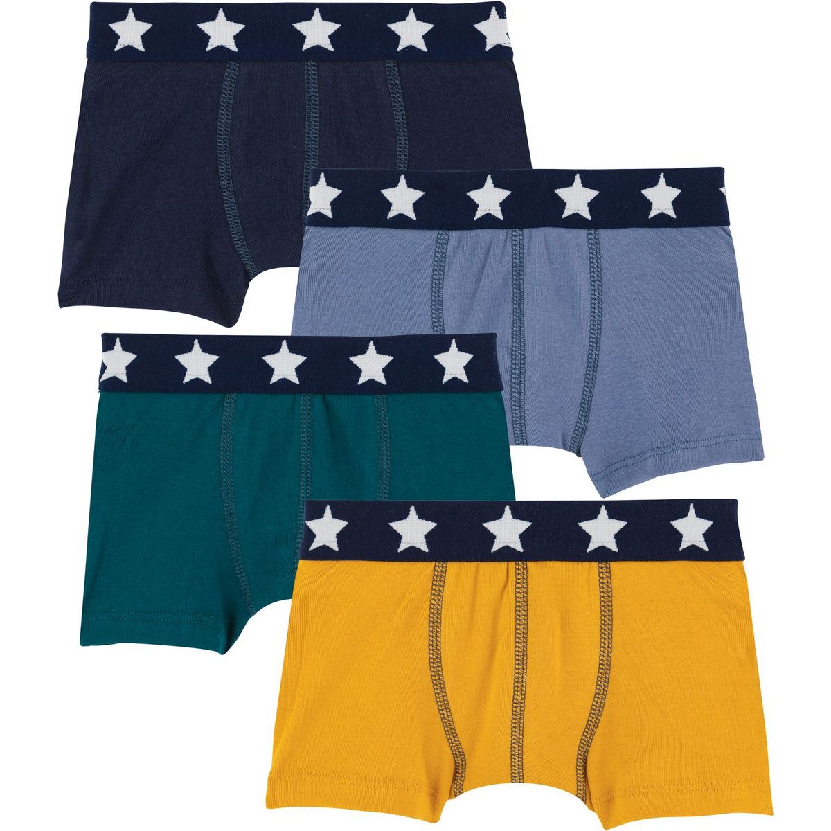 PETIT BATEAU Lot de 4 boxers fantaisies garçon