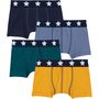 Voir la diapositive 1 : PETIT BATEAU Lot de 4 boxers fantaisies garçon