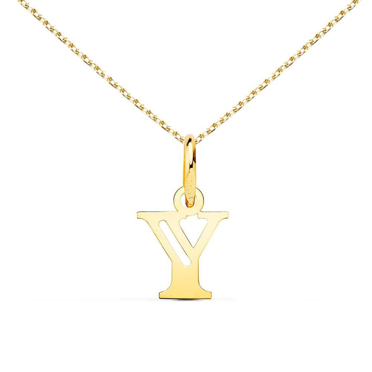 L'ATELIER D'AZUR Collier - Pendentif Lettre  Y  Or 750/1000 - Chaine Dorée