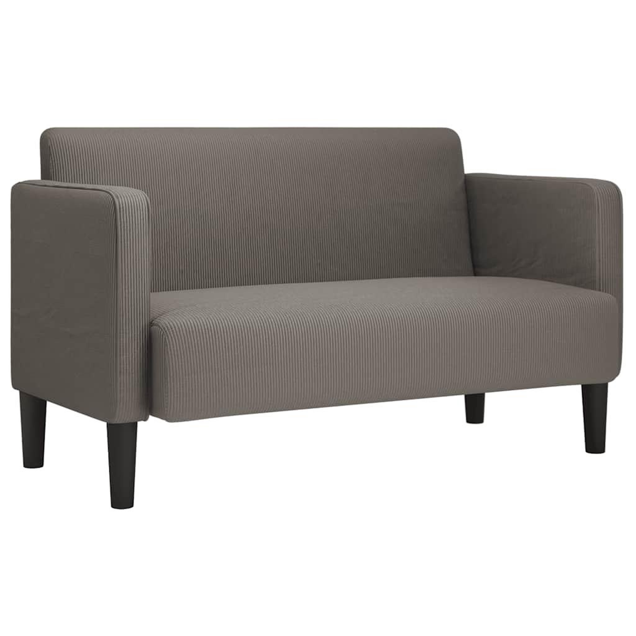 Voir la diapositive 2 : VIDAXL Canape causeuse gris clair 109 cm tissu velours cotele