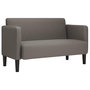Voir la diapositive 2 : VIDAXL Canape causeuse gris clair 109 cm tissu velours cotele